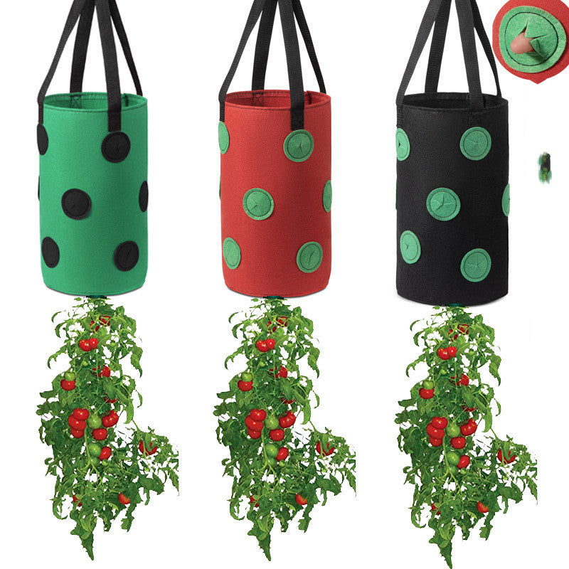 Grow Bag Nonwoven Fabric Vertical Hanging Plant Bag