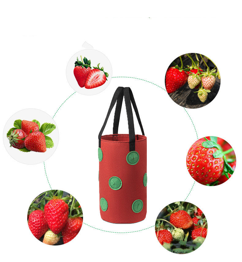 Grow Bag Nonwoven Fabric Vertical Hanging Plant Bag
