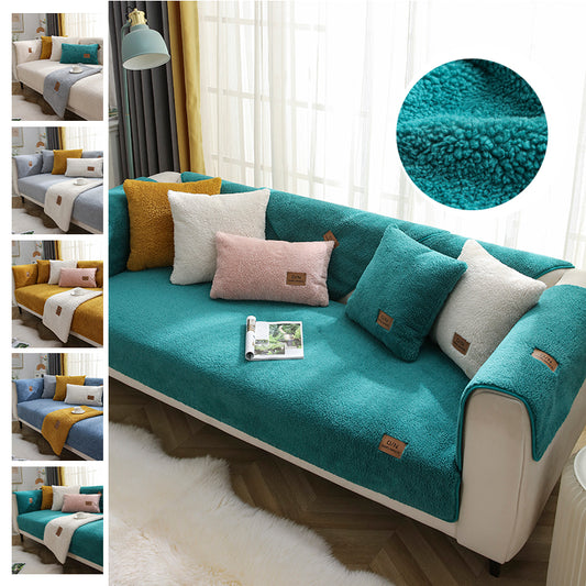 Sofa Cover Plush Soft And Smooth Sofa Covers For Living Room Anti-slip Couch Cover